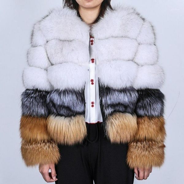 

autumn winter fashion warm short natural raccoon fur coat ladies overcoat streetwear thick warmth korean loose soft fur outwear1, Black