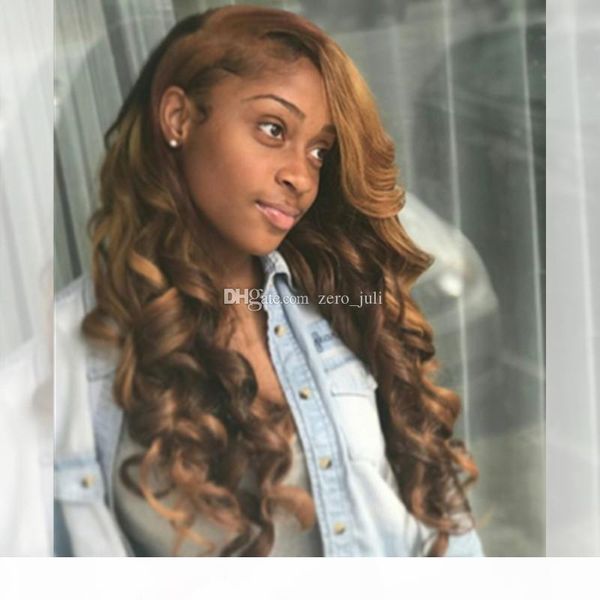 

парик волос бразильское pure blonde # парик человеческих волос волны полный парик шнурка glueless фронта шнурка 30 бразильский сыпучие, Black;brown