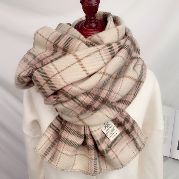 

scarf women winter korean version versatile student british casual plaid classic lovely girl bib essential fashion, Blue;gray