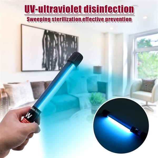 

110v portable 11w handheld ultraviolet uv disinfection lamp power cord length 1.1m us regulations ship from us drop shipping