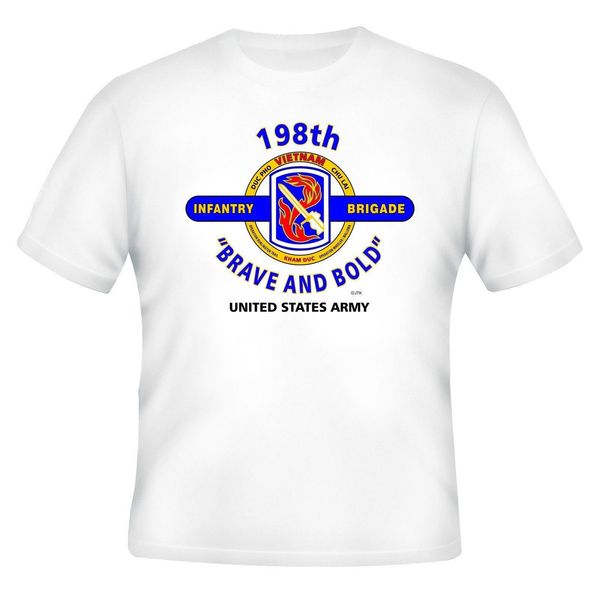 

sport men t shirt fashion 198th infantry brigade &vietnam veteran army unit &operation 2-sided shirt summer t-shirt