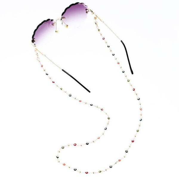 

2020 colorful turkish lucky eyes eyeglasses chain sunglasses accessories halter glasses cord spectacle chain lanyards wholesale h qylphr