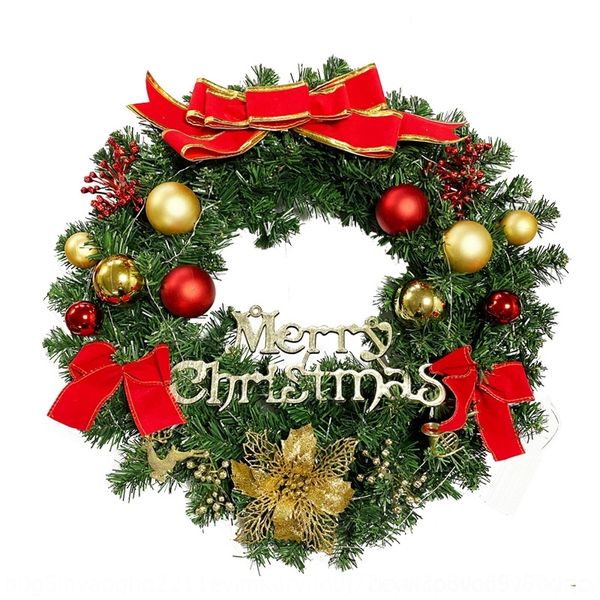 

0bbfe encrypted flowers flowersaccessories flowers thickened double-layer 60cm imitation decorations christmas wreath festival wreath christ