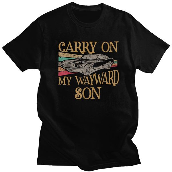 

funny carry on my wayward son tshirt short sleeves crew neck leisure tee vintage tv supernatural gift hooded sweatshirt hoodie men t shirt