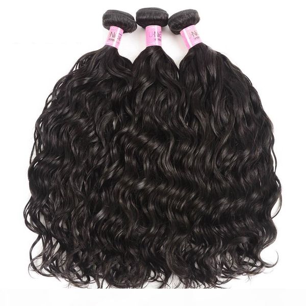 

tkwig peruvian human hair bundles in natural wave 3 pcs lot lace front ombre human hair, Black;brown