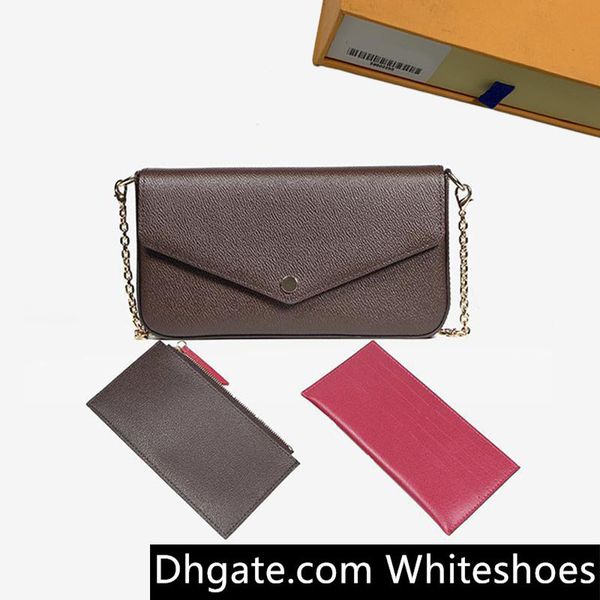 

felicie women handbags purses presbyopia three-in-one diagonal tote bag crossbody shoulder chain bags wallet n63106 6 color choice