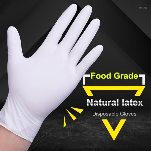 

100 pcs disposable kitchen gloves wear-resistant acid-alkali-proof elastic rubber gloves waterproof labour protection1