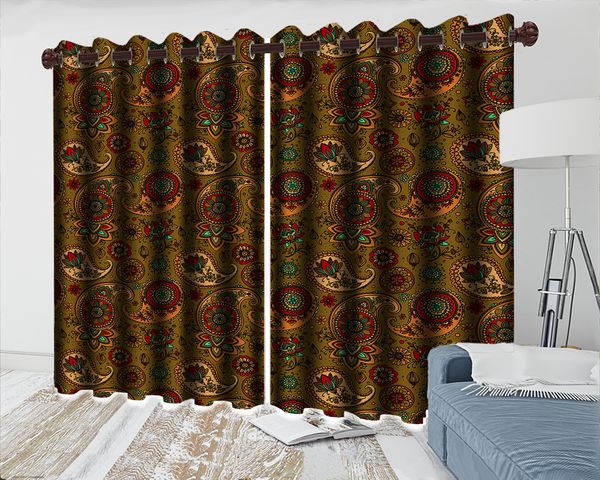 

3d blackout curtain 3d window curtain grommet european-style exquisite flowers romantic modern decoration 3d window curtains