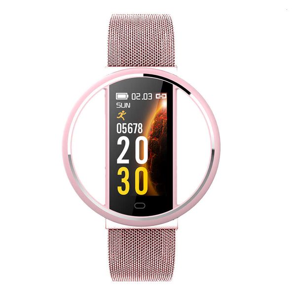 

personality round bluetooth electronic smart watch heart rate prsure blood oxygen sleep monitoring intelligent reminder waterproof