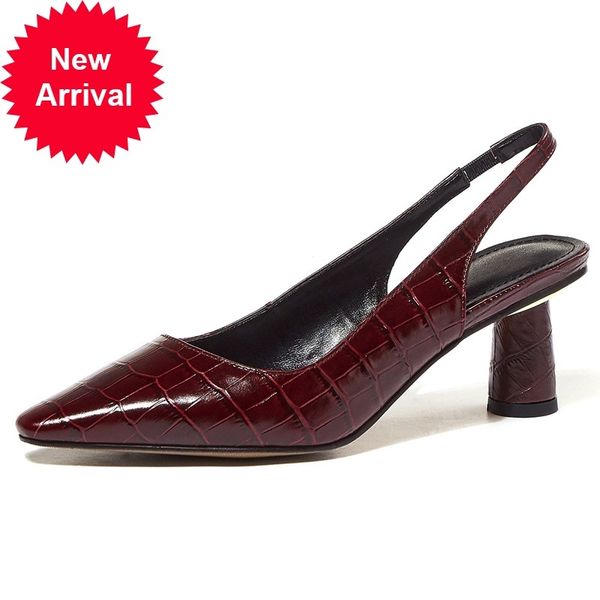 

2021 new comes genuine leather black high heels party ladies 34-43 fc1n