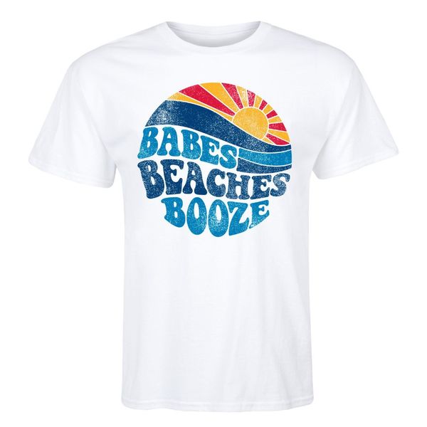 

sport men good quality t-shirt tees new summer fashion cotton casual babes beaches booze - t shirts online