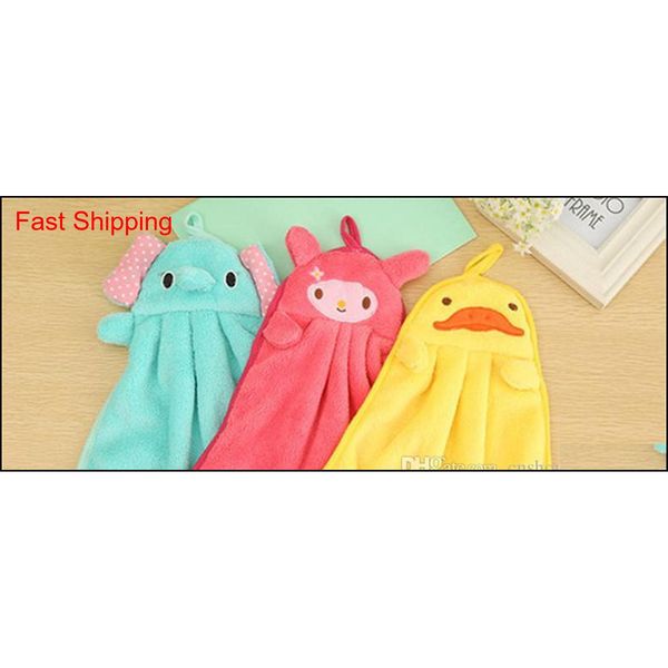 

lovely cartoon children hand dry towel for kids kitchen bathroom kid soft plush fabric hang towel f qylzka homes2011