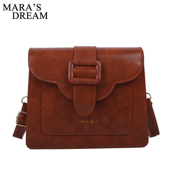 

mara's dream 2020 new solid color fashion autumn female bag wild casual messenger bag simple retro shoulder
