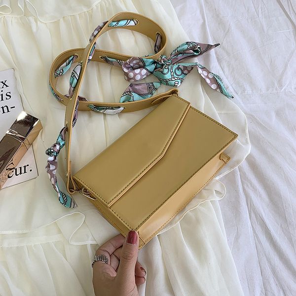 

fresh candy color female messenger bag 2020 simple scarf fashion women flap crossbody bag new mobile phone girl shoulder