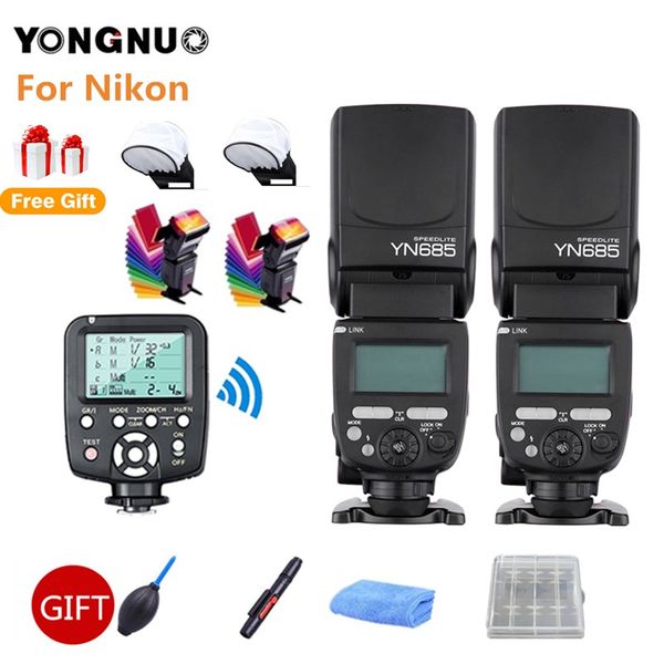

2pcs yongnuo yn685c flash wirelessl 1/8000s hss speedlite + yn560-tx trigger for 70d 700d 750d 100d 1100d dslr camera