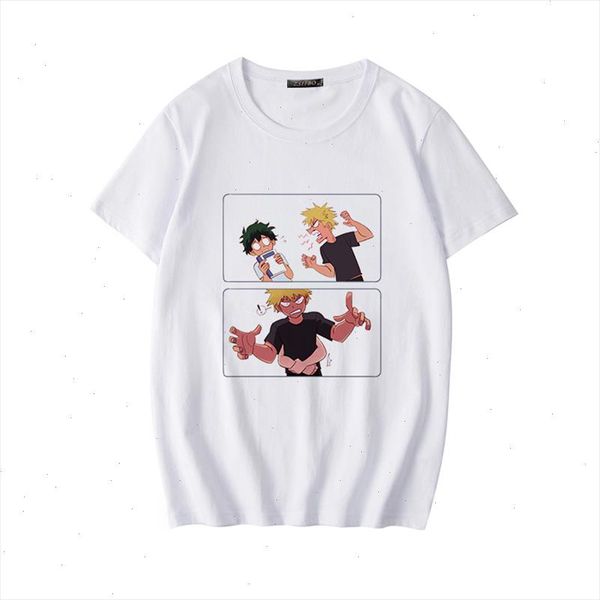 

anime boku no hero academy cute womens t shirt my hero academy school fun costume harajuku graphic t shirt tee, White
