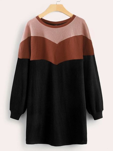 

girls cut and sew drop shoulder dress she, Red;yellow