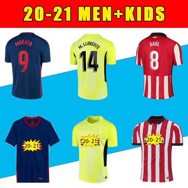 

thailand 2021 season atlético madrid quality soccer jersey home away away 7# joao felix 9# suarez high-quality man sweatshirt, Black;yellow