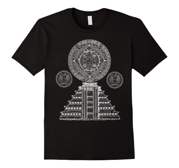 

mens sacred mayan aztec calendar pyramid sacred geometry large black cool casual pride men fashion hoodie designers t shirts sweatshirt
