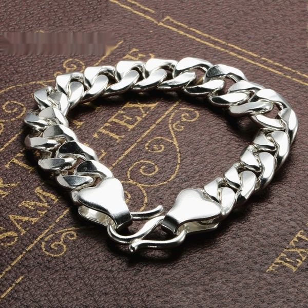 

белый пешком 999 braceletsterling мужские серебра мальчик браслет 999 стерлинговое серебро кнут цепных мужской плоских цепи твердого браслет, Golden;silver