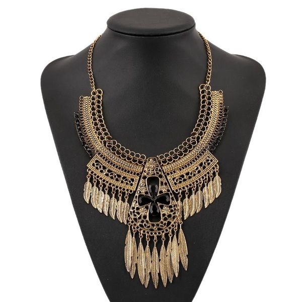 

мода colar vintage boho bohmian цветочный колье подвеска maxi ожерелье женщины этнические длинные заявления женщины питание ожерелье ювелирн, Golden;silver