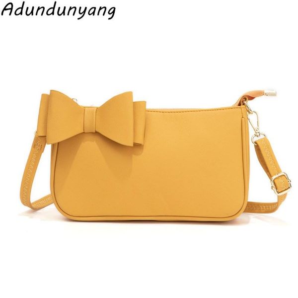 

2020 new female bag fashion baguette bag women bow cute shoulder lady messenger