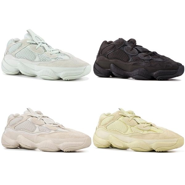 

kanye west runner stone soft vision desert rat 500 men women running shoes stylist bone super moon yellow blush sport sneakers eur 36-45