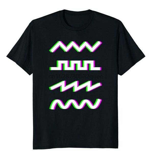 

мужчины смешные прохладный ретро осциллограмм synth балахон дизайнеров футболки толстовка