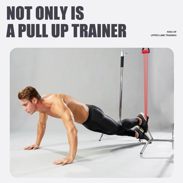 

resistance bands pull up assistants straps wall pulley elastic rope pole suspension drilling fitness training equipment band1