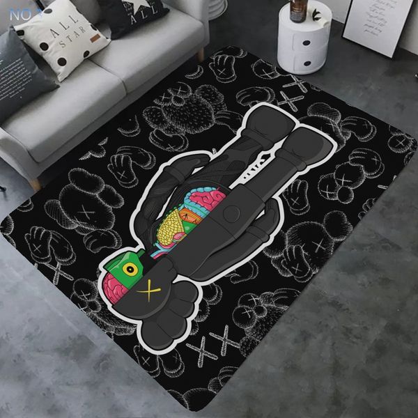 

carpet fashion anatomy modeling street style cartoon printing non-slip blanket bedroom kitchen absorb water doormat new style wholesale