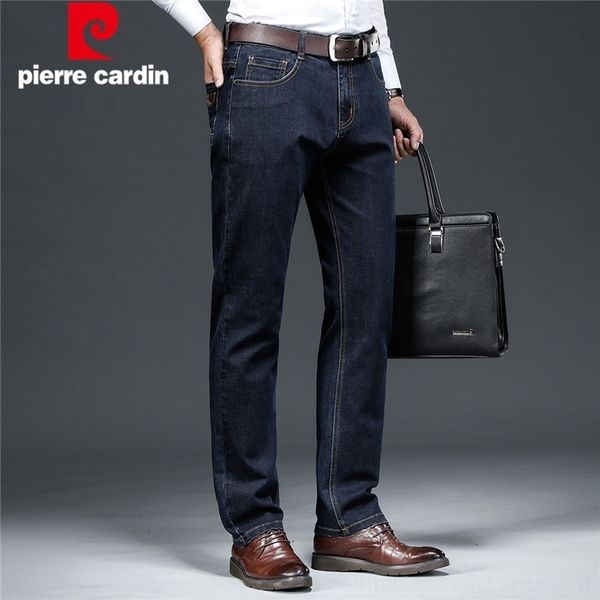 

4llb9 2020 autumn stretch cardin winter pierre and and men's jeans gray business casual jeans for men iejjw, Blue