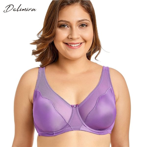 

women's full coverage comfort v-neck non padded minimizer underwire bra y200415, Red;black