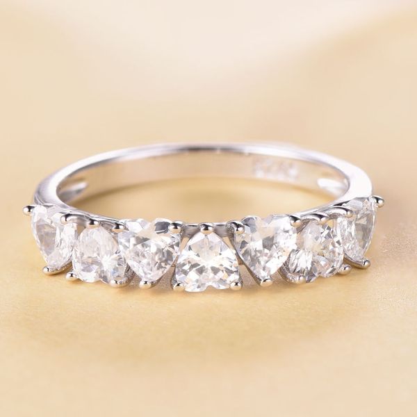 

fashion tonglin e-commerce selling product s925 sterling silver creative heart-shaped ring female zircon diamond ring wedding ring facto
