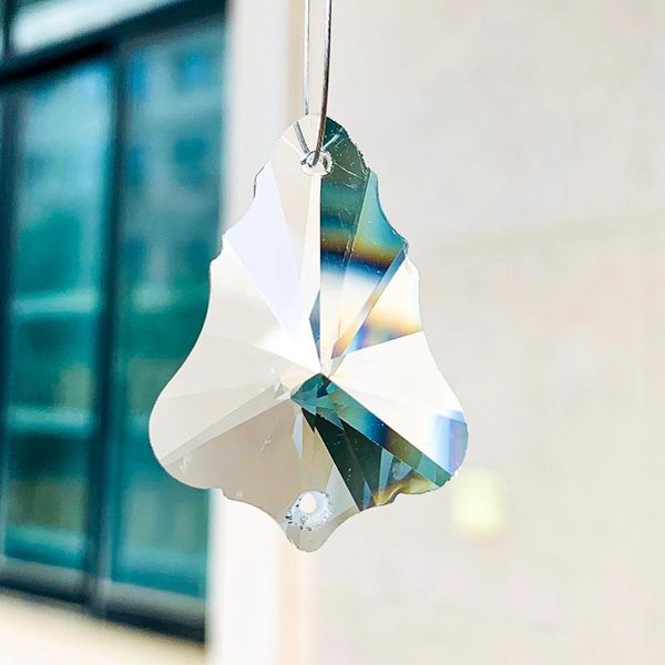 

3 5 10pcs decorative sun catcher suncatcher hanging drop crystal prisms faceted cut maple rainbow maker iridescent diy parts h jllplx