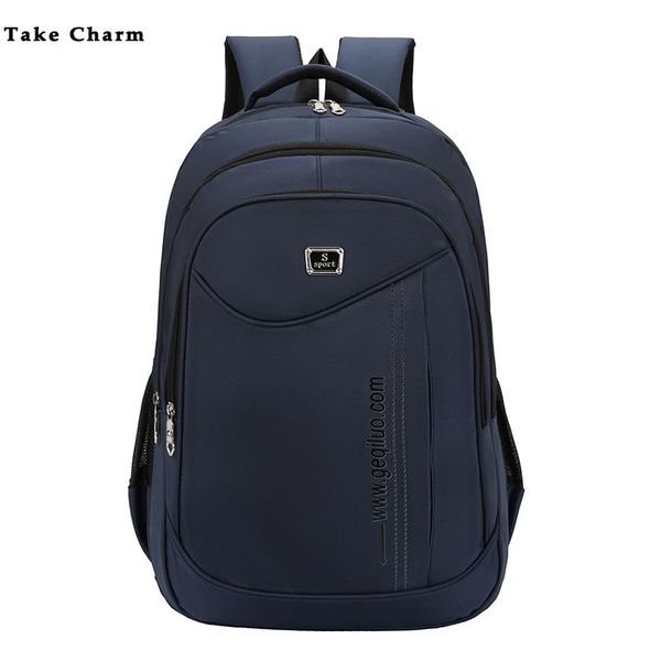 

2020 mens новый повседневный ткань оксфорд водонепроницаемый открытый путешествия рюкзак черный рюкзак юношеская спортивная школа сумка bbyd