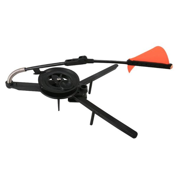 

automaticly winter ice fishing rod tip-up with spool foldable marker flag for winter fishing accessories dropshipping o9