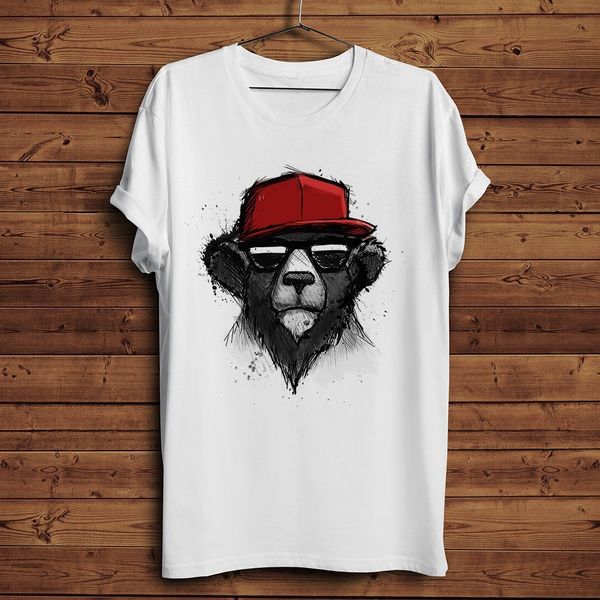 

cool looking street bear funny t shirt men summer new white casual short sleeve homme tshirt sport hooded sweatshirt hoodie