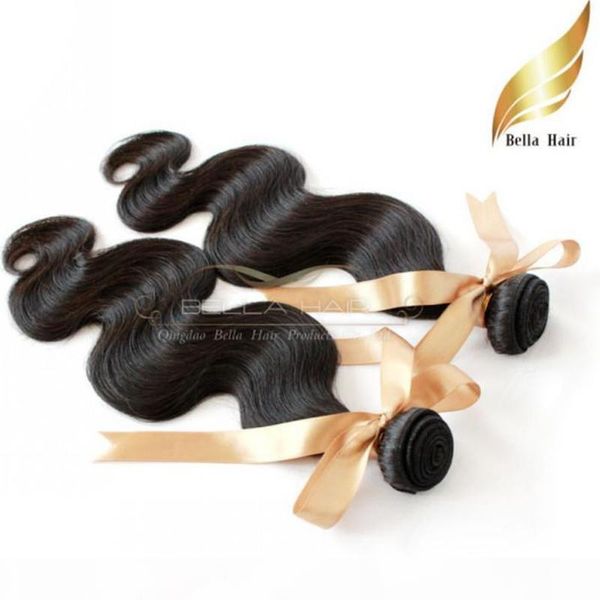 

100% unprocessed mongolian virgin human hair weaves hair extensions body wave hair bundles 8a 1pc 8"~30" bellahair, Black