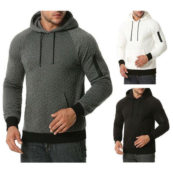 

silk sports new wool mannequin men's casual hooded sweater coat 5012, Gray