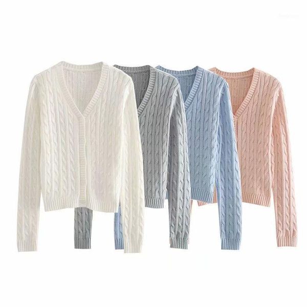 

wixra women's cardigan sweater new arrivals autumn basic casual v-neck solid long sleeve sweater female 1, White