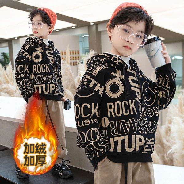 

brand foreign boy's et fashion sle 2020 new baby hooded cardigan children's spring and autumn handsome korean version 59x6, Black