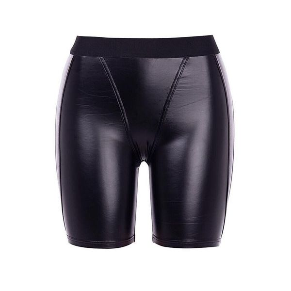 

women shorts casual pu club punk hip hop summer skinny thin solid black gothic office lady female fashion goth shorts, White;black