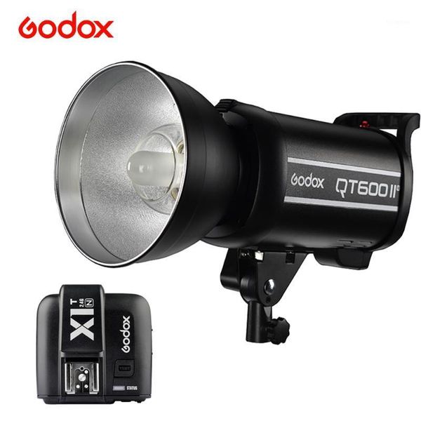 

flash heads godox qt600ii 600ws 1/8000s high speed sync strobe light built in 2.4g wirless system with x1t trigger1