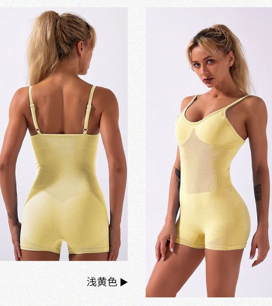 

seamless sling sport jumpsuit one piece bodysuit women sleeveless gym suit wear womens breathable jumpsuit running fitness biker, Black;white
