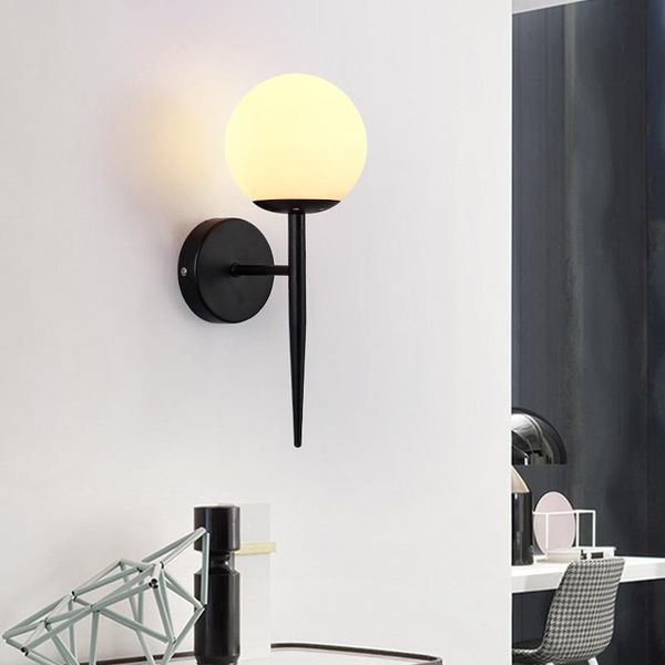 

loft living room decoration stone crystal wall lights led rope bedroom bedside aisle corridor luminaria de parede lamp