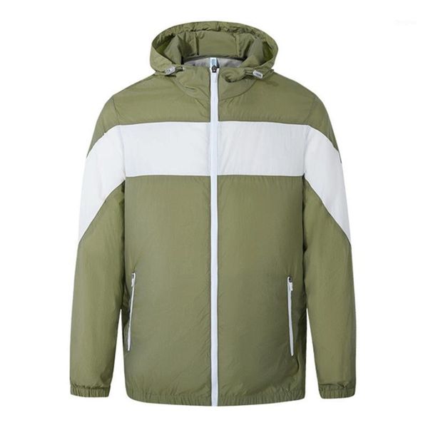

summer sun protection clothing coat with fan cooling air-conditioning outdoor sports coat -mx81, Tan;black
