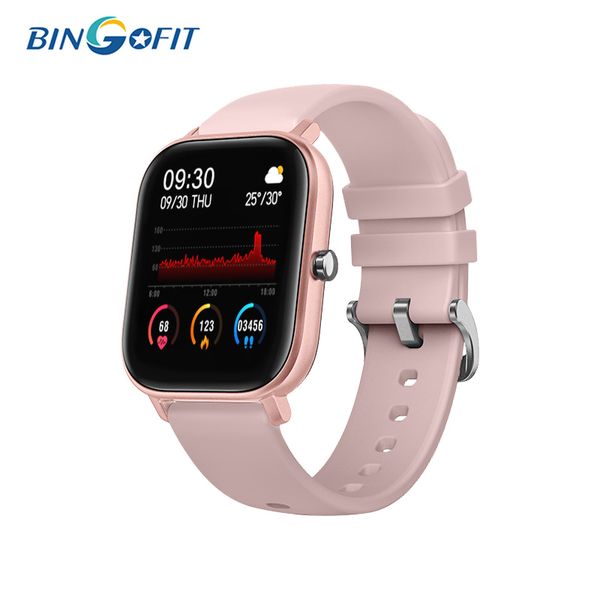 

bingofit p8 blood pressure smart bracelet activity 1.4 inch fitness sleep tracker sport watch