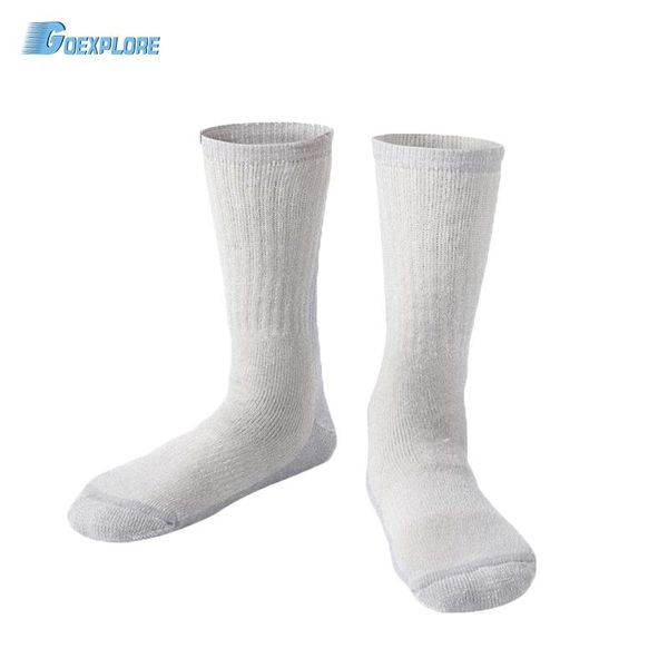 

goexplore 3 pairs /set snowboard socks male winter thermal ski socks men 85% wool spandex breathable sport outdoor female, Black