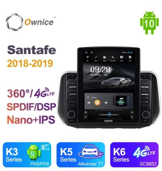 

car audio ownice android 10.0 forhyundai santafe 2021 - radio auto multimedia video gps player head unit 4g lte vertical1