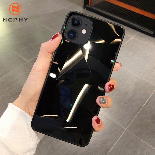 

роскошный уникальный алмаз зеркало искусства чехол для iphone 12 11 pro max мини xs xr x 6 6s 8 7 plus мобильный телефон обложка мода задний